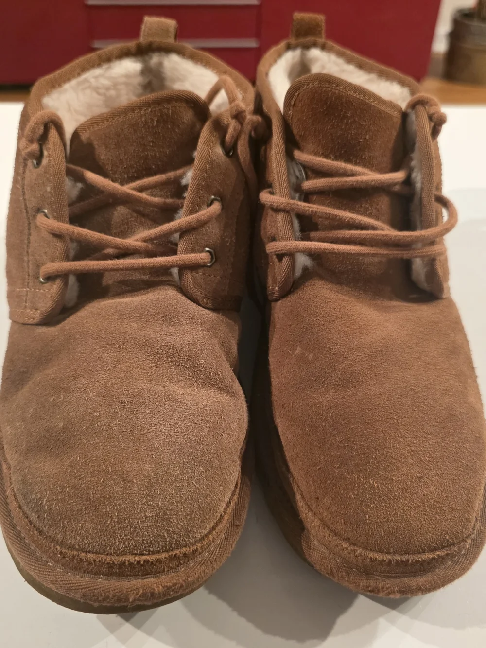 UGG Neumel Mens Brown Suede Shearling Lined Booties